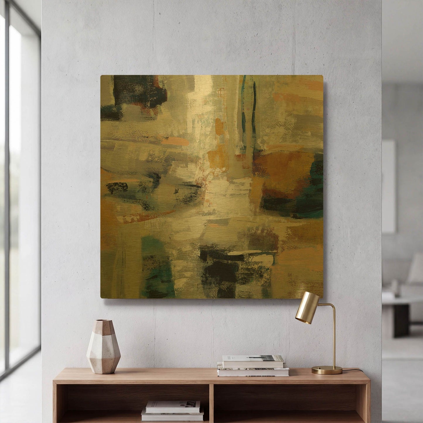 'Full Moon I' By Silvia Vassileva Gold Metal Wall Art