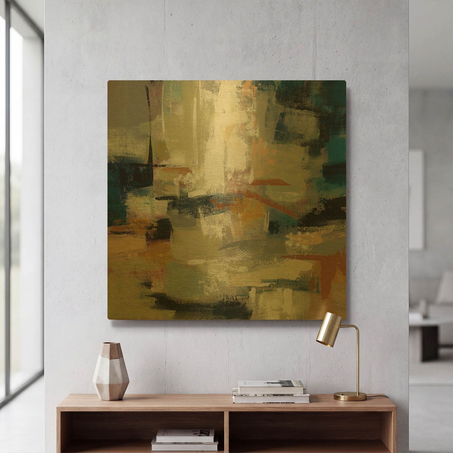 'Full Moon II' By Silvia Vassileva Gold Metal Wall Art
