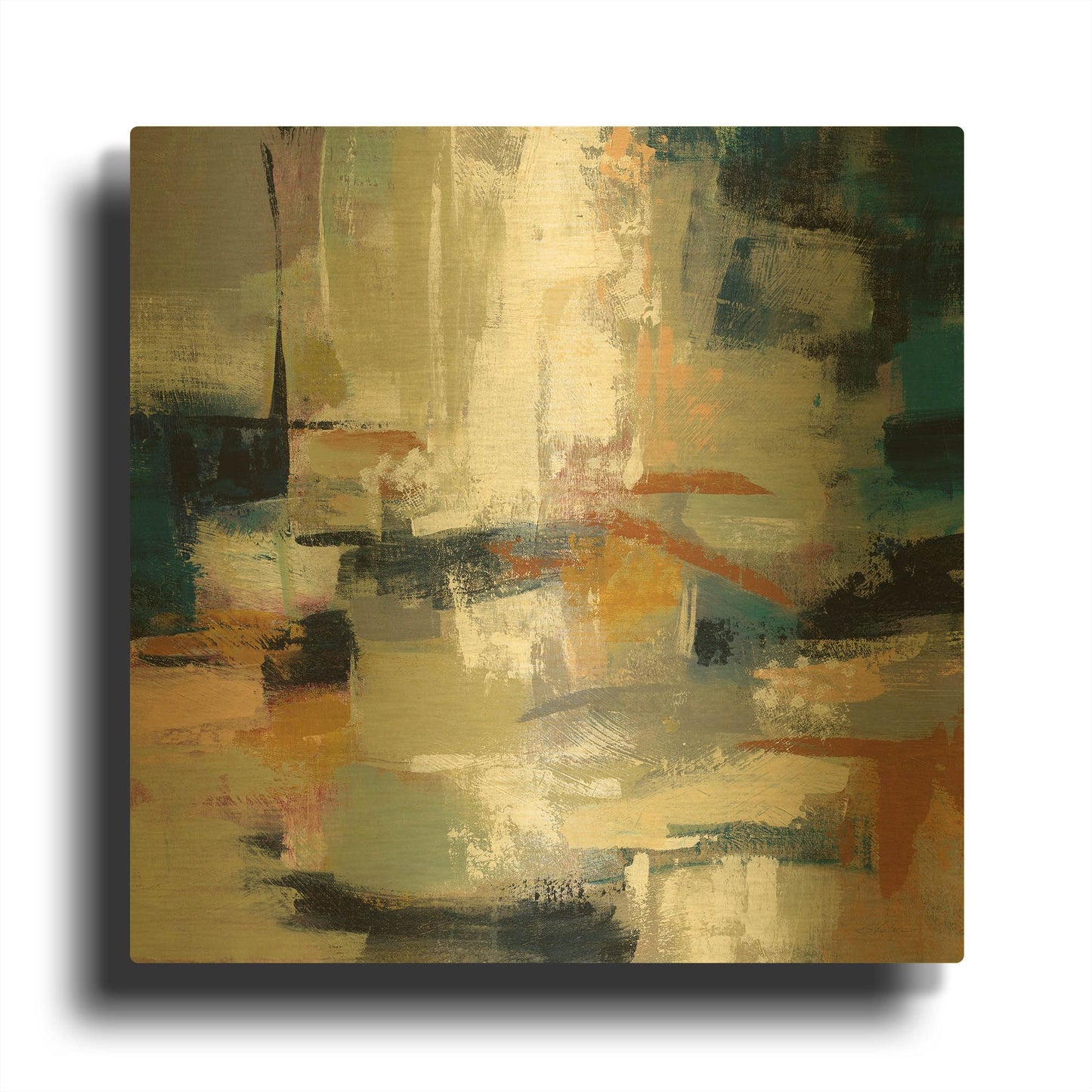 'Full Moon II' By Silvia Vassileva Gold Metal Wall Art