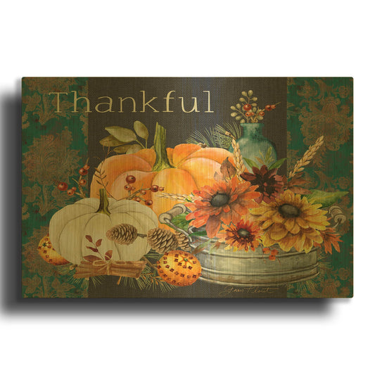 'Regal Autumn A' By Jean Plout Gold Metal Wall Art