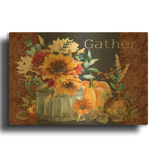 'Regal Autumn B' By Jean Plout Gold Metal Wall Art