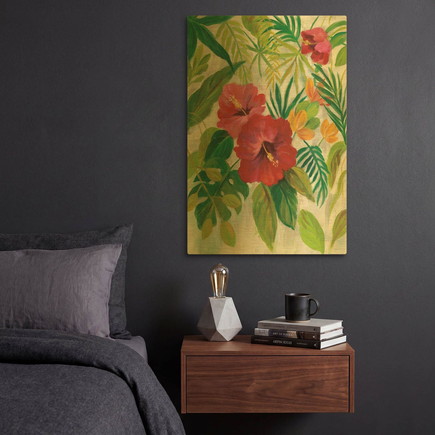 'Tropical Jewels I' By Silvia Vassileva Gold Metal Wall Art