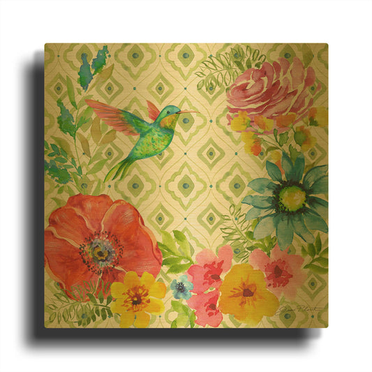 'Riley Mae's Garden' By Jean Plout Gold Metal Wall Art