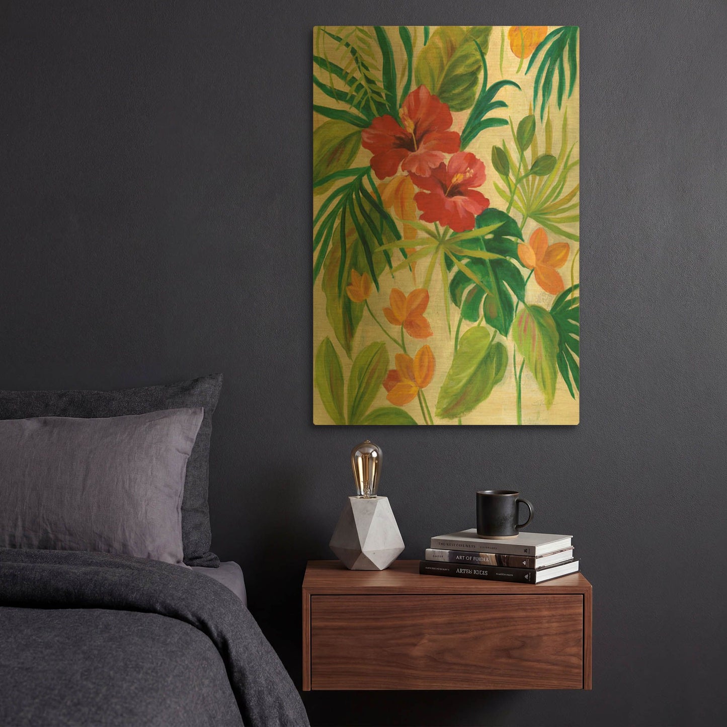 'Tropical Jewels II' By Silvia Vassileva Gold Metal Wall Art