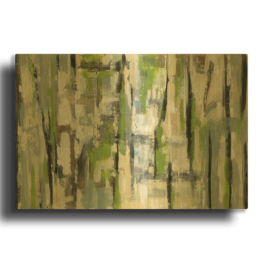 'Spring Stripes' By Silvia Vassileva Gold Metal Wall Art