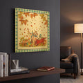 'We Dig Fall B' By Jean Plout Gold Metal Wall Art