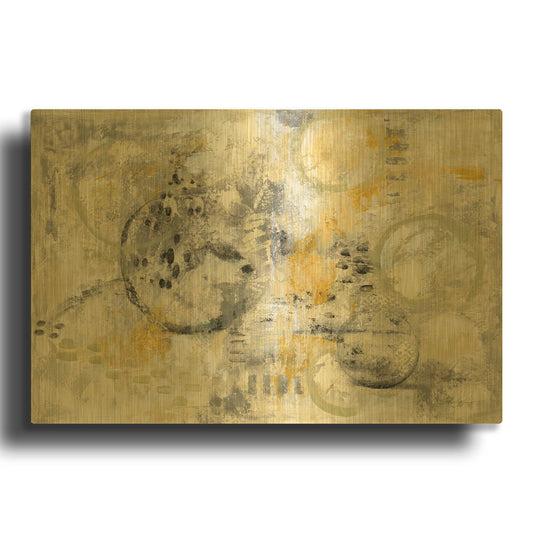 'Drifting Away' By Silvia Vassileva Gold Metal Wall Art