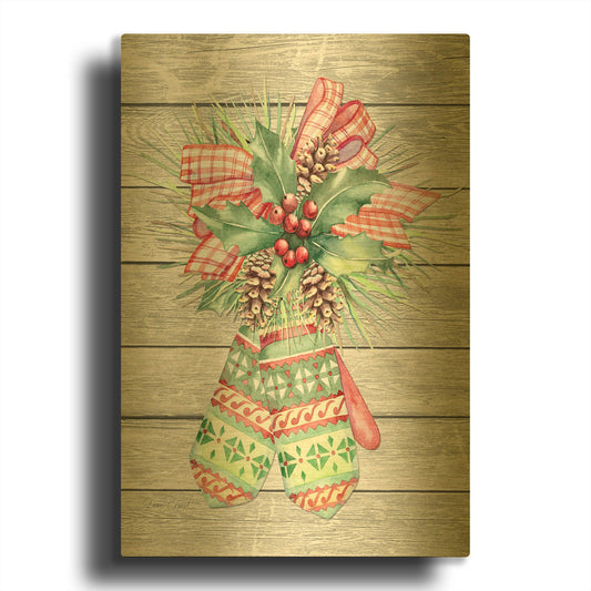 'Winter Wonderland C' By Jean Plout Gold Metal Wall Art