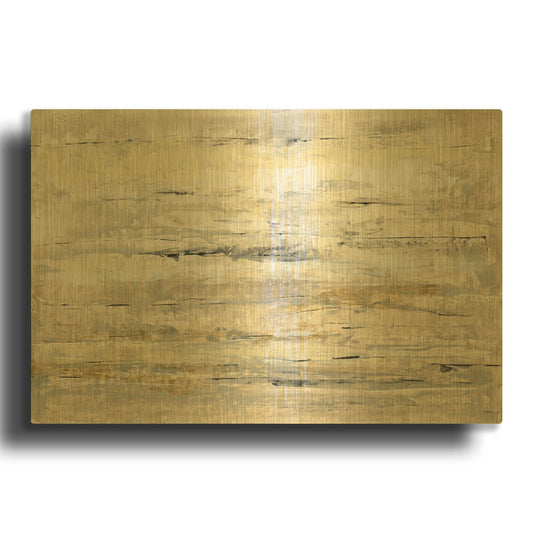'Soft Glow II' By Silvia Vassileva Gold Metal Wall Art