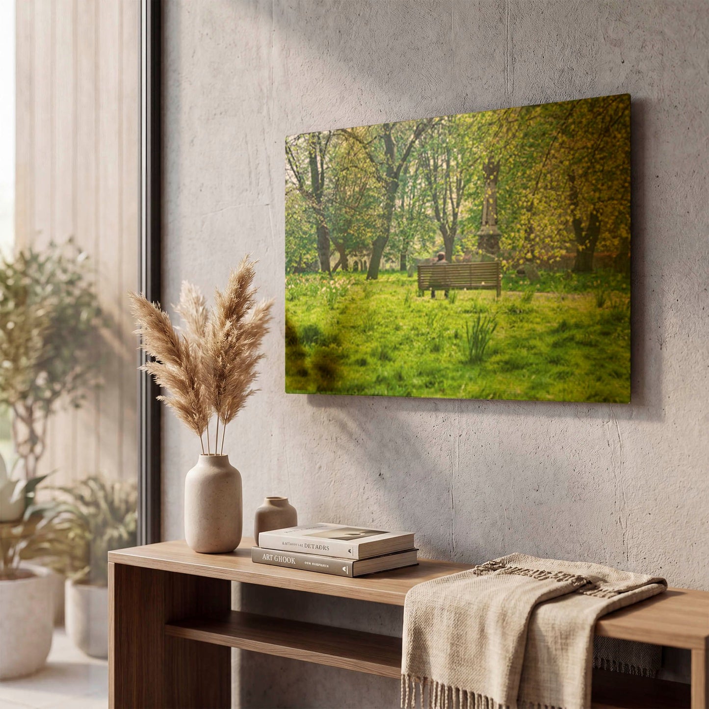 'Brompton Contemplation' By Mark A Paulda Gold Metal Wall Art