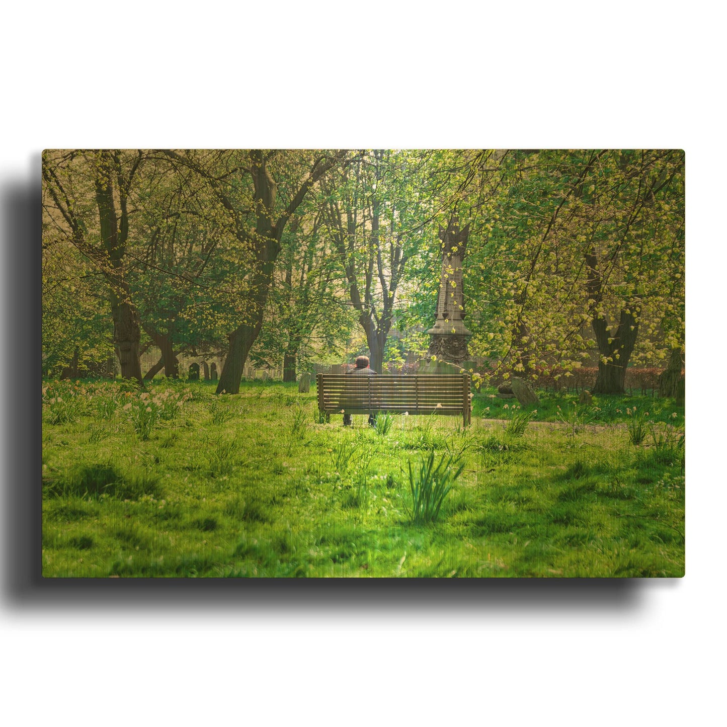 'Brompton Contemplation' By Mark A Paulda Gold Metal Wall Art