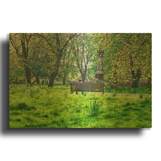 'Brompton Contemplation' By Mark A Paulda Gold Metal Wall Art