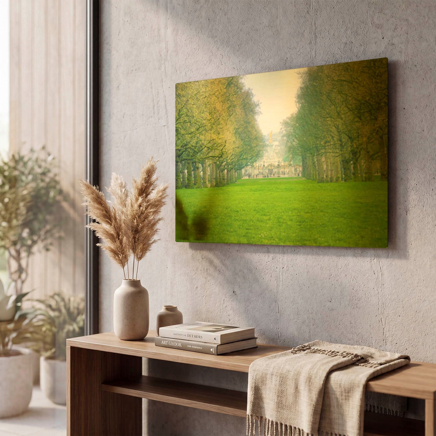 'Buckingham Palace In The Mist' By Mark A Paulda Gold Metal Wall Art