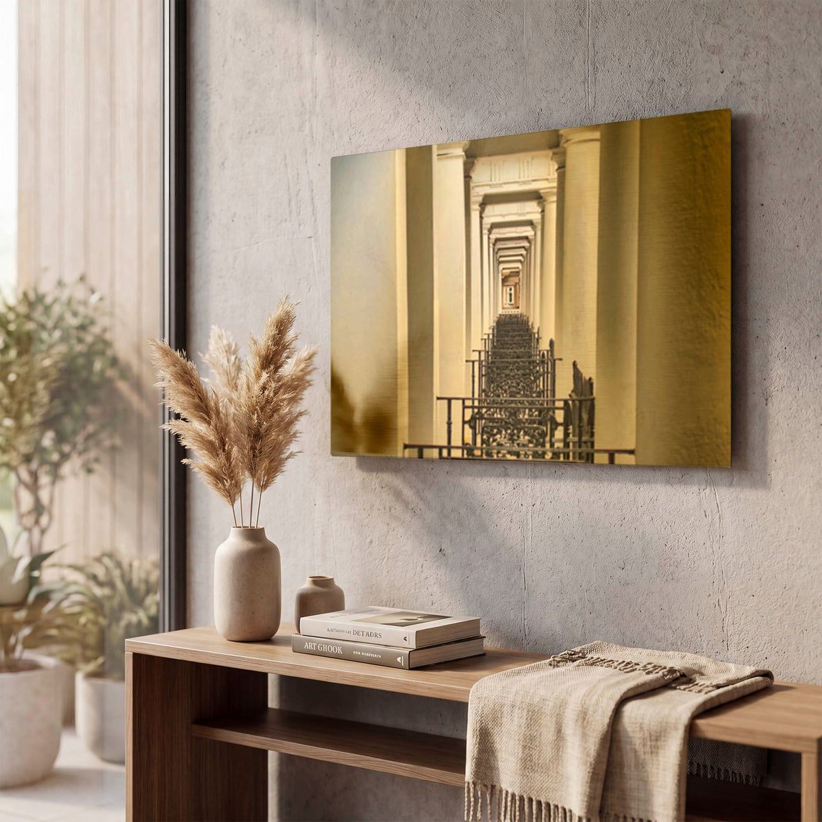 'Classical Architecture In London' By Mark A Paulda Gold Metal Wall Art