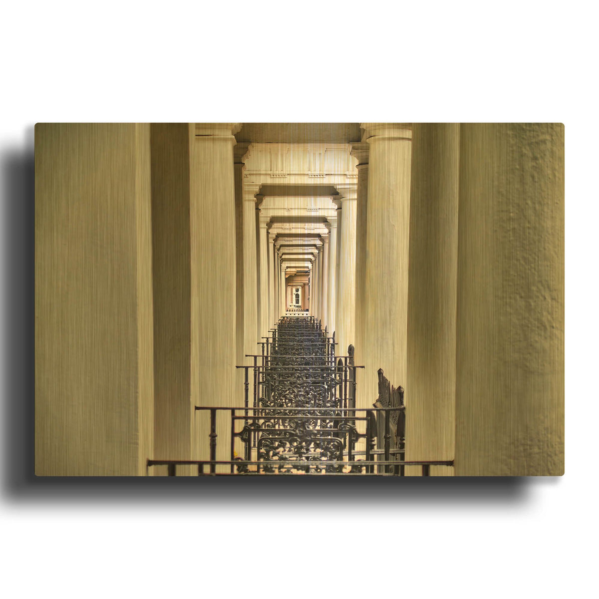 'Classical Architecture In London' By Mark A Paulda Gold Metal Wall Art