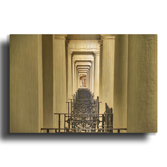 'Classical Architecture In London' By Mark A Paulda Gold Metal Wall Art