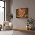 'Fireworks And The London Eye' By Mark A Paulda Gold Metal Wall Art