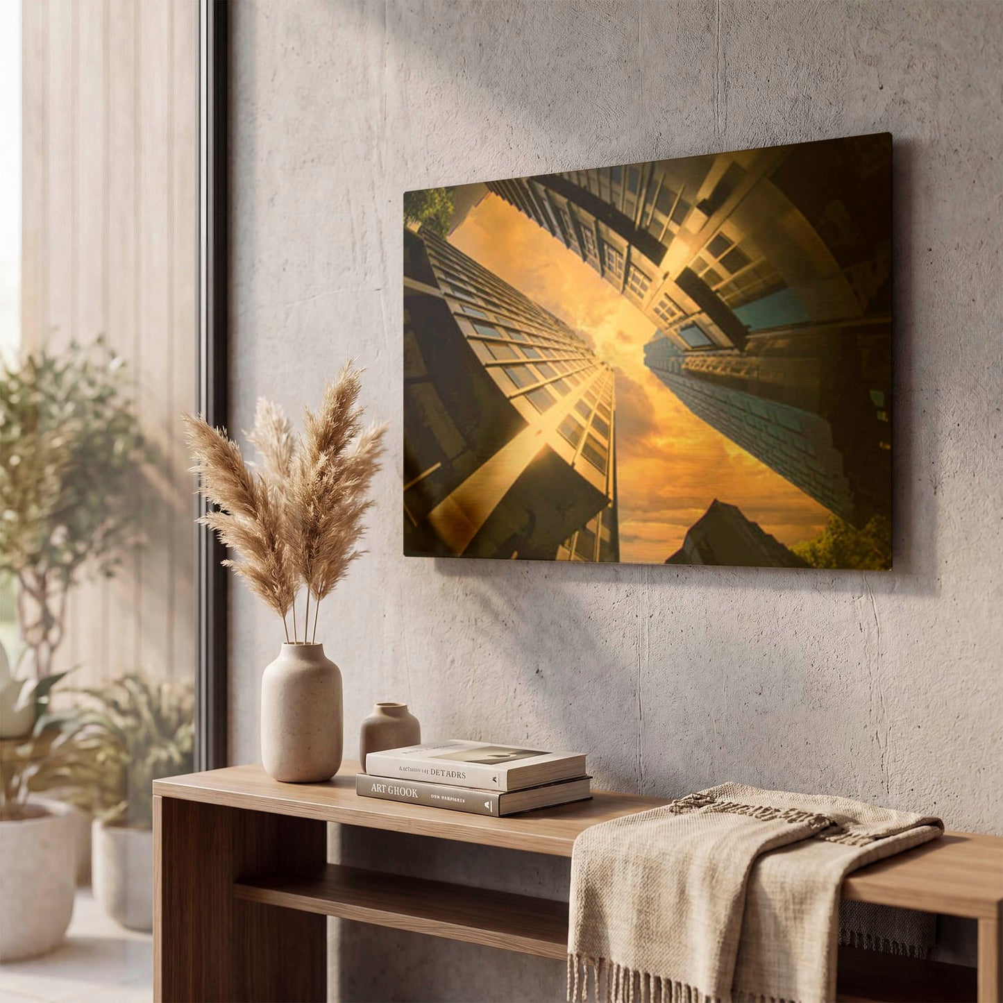 'Glimpse Of Sunset' By Mark A Paulda Gold Metal Wall Art