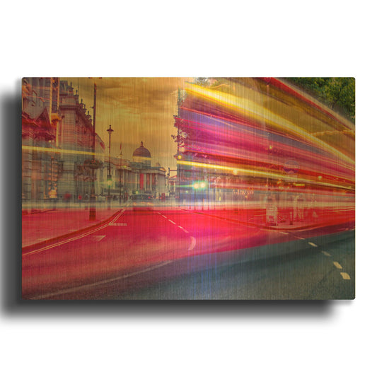 'Haymarket Rush Hour' By Mark A Paulda Gold Metal Wall Art