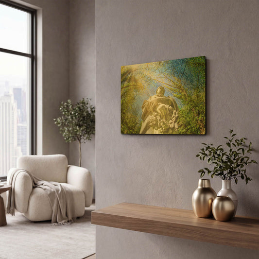 'Here To Comfort You' By Mark A Paulda Gold Metal Wall Art