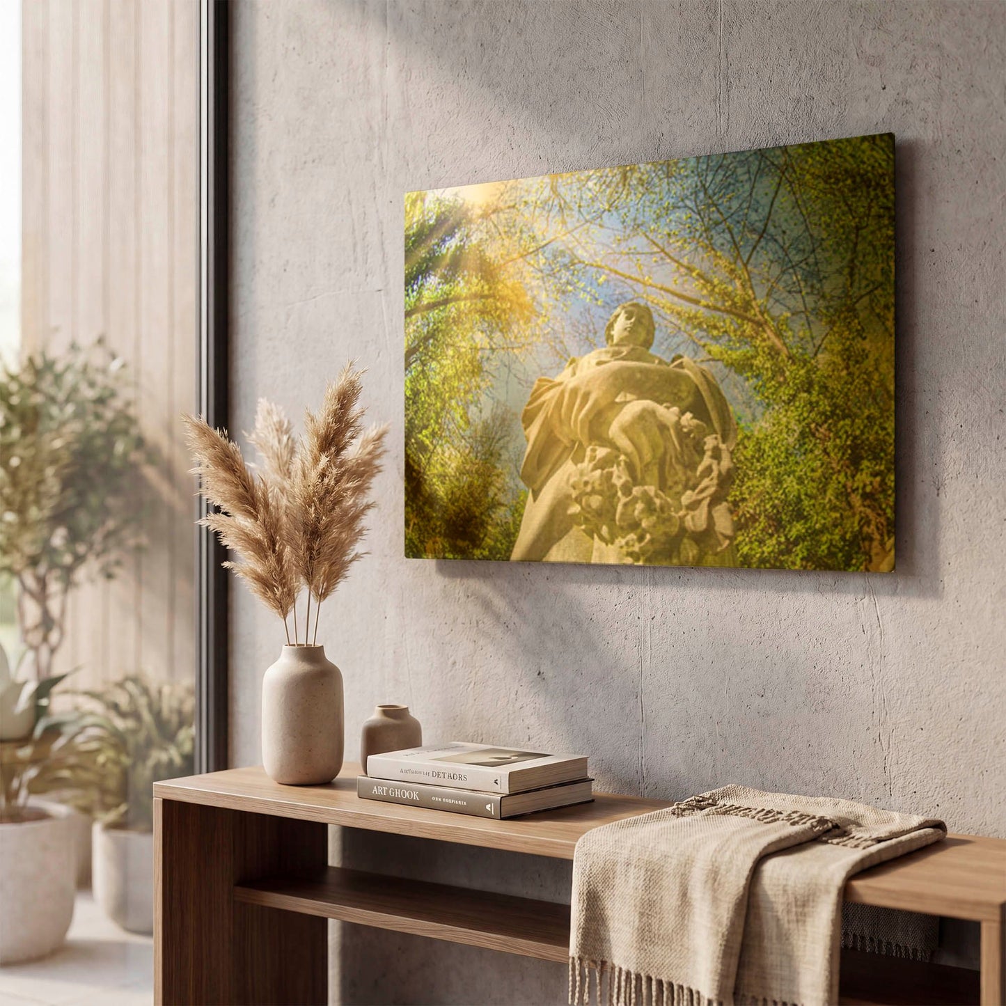 'Here To Comfort You' By Mark A Paulda Gold Metal Wall Art