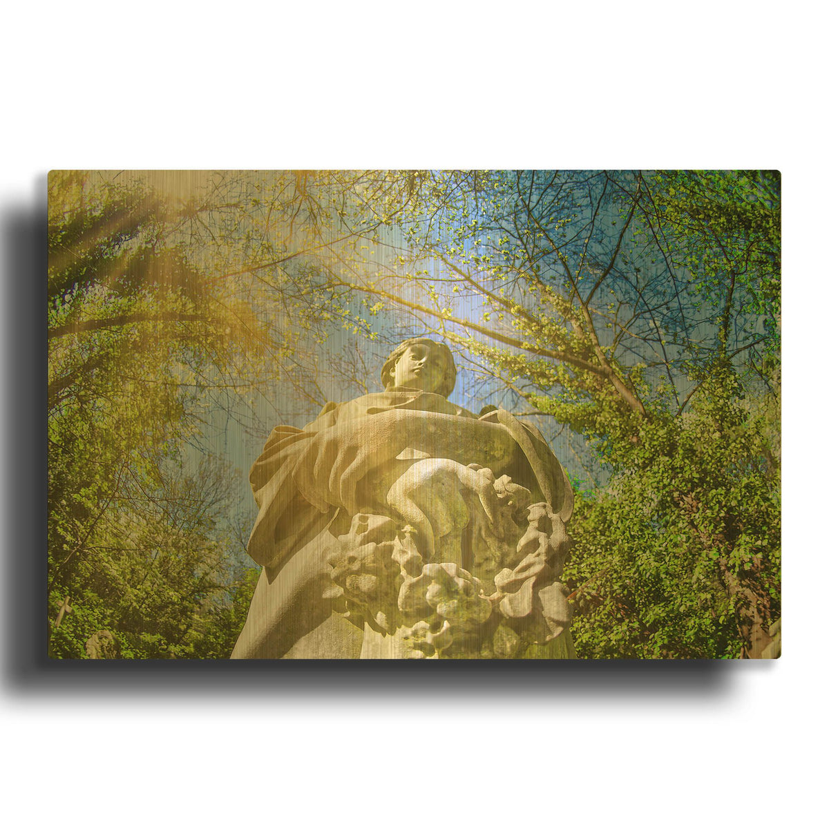 'Here To Comfort You' By Mark A Paulda Gold Metal Wall Art