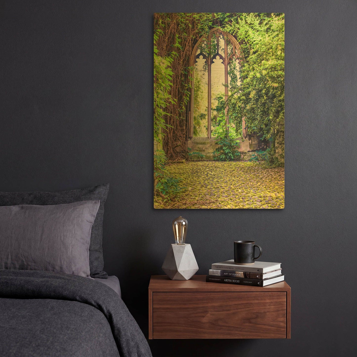'Nature's Growth In St Dunstan In The East' By Mark A Paulda Gold Metal Wall Art