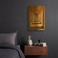 'Old Stone Walkway' By Mark A Paulda Gold Metal Wall Art