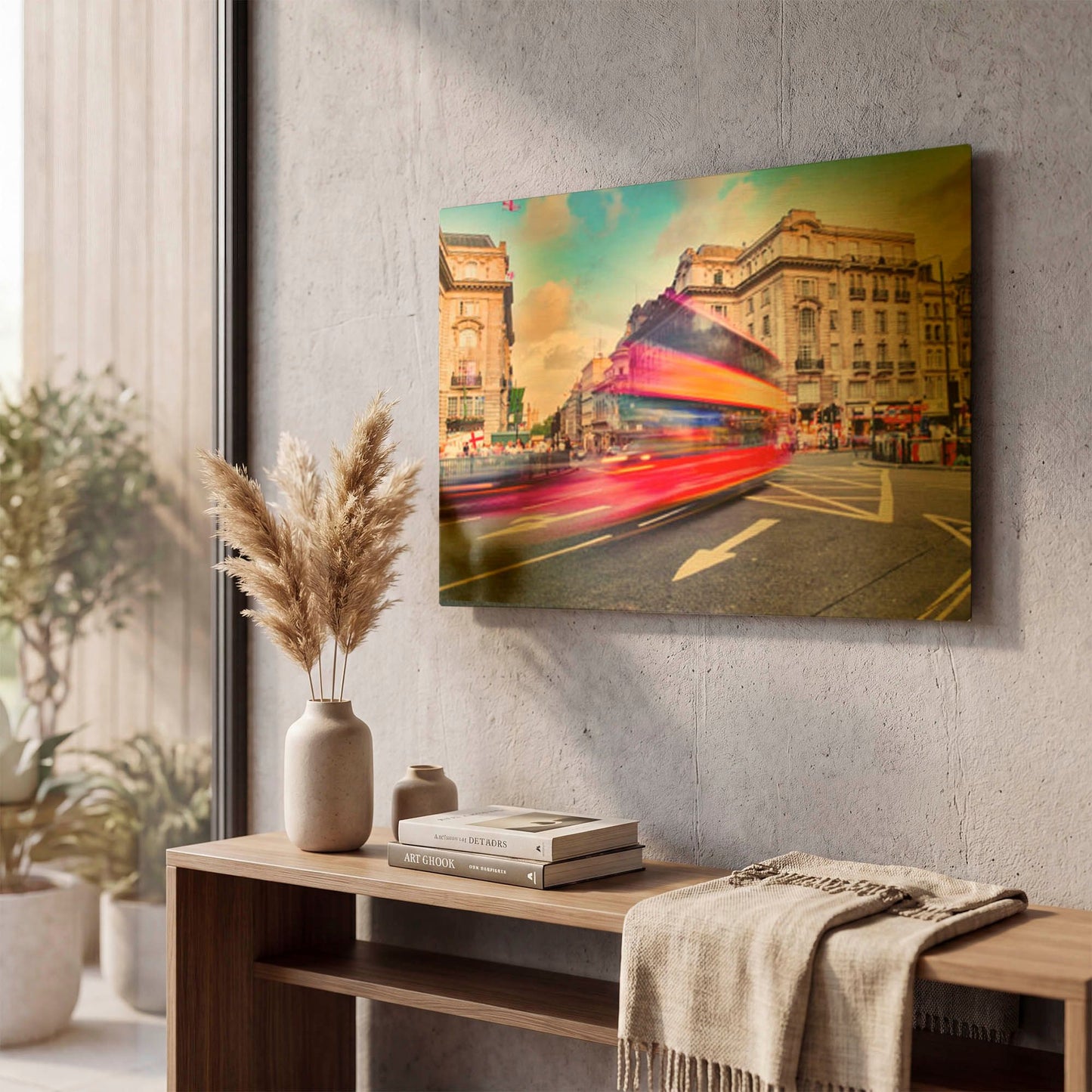'Piccadilly Circus Rush Hour II' By Mark A Paulda Gold Metal Wall Art