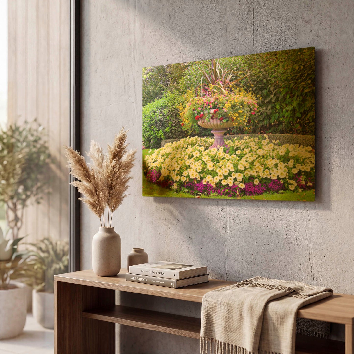 'Regent's Park Gardens' By Mark A Paulda Gold Metal Wall Art