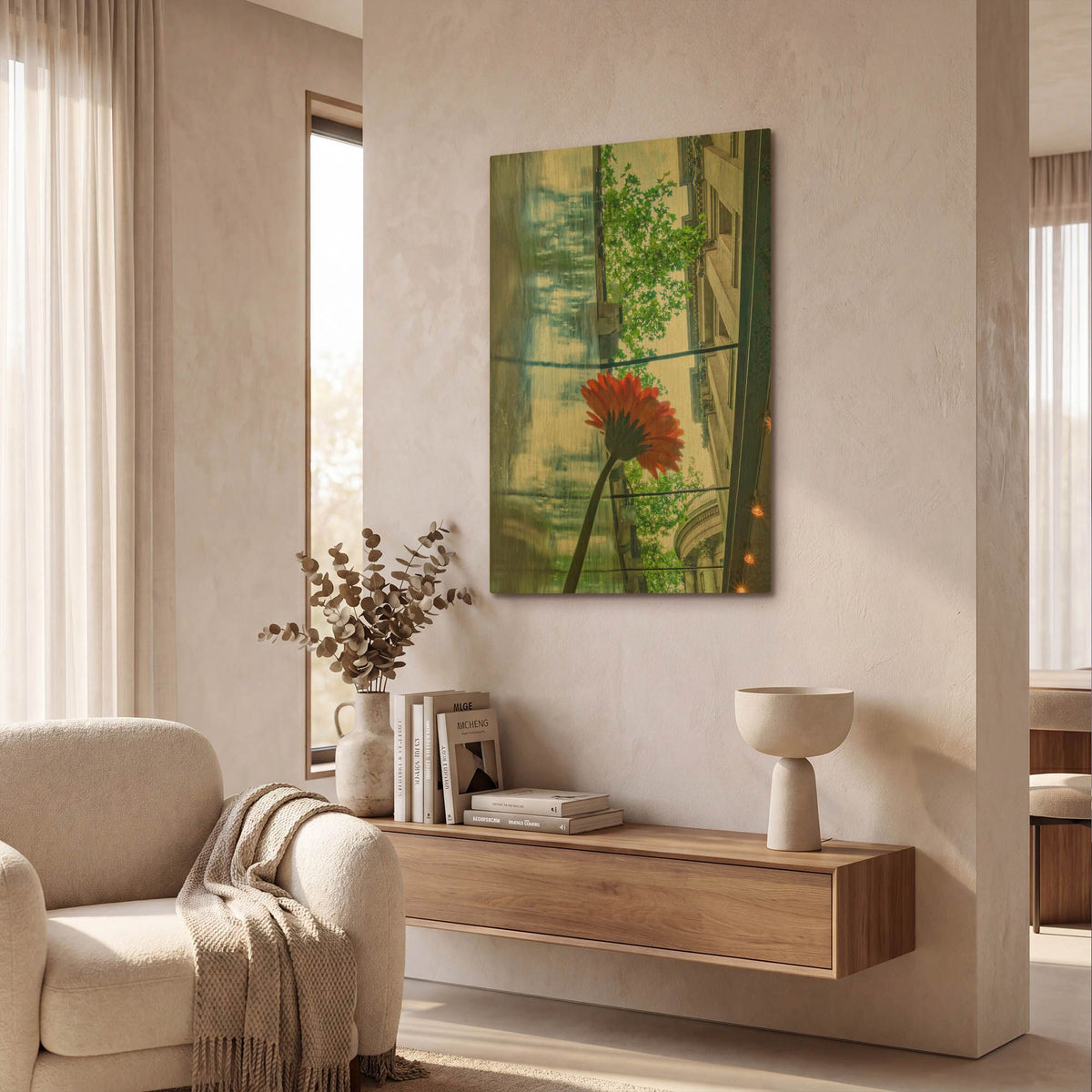 'Seeking Light' By Mark A Paulda Gold Metal Wall Art