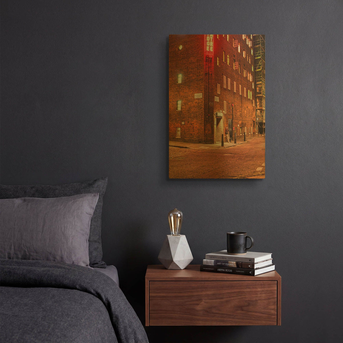 'Shelton Street' By Mark A Paulda Gold Metal Wall Art
