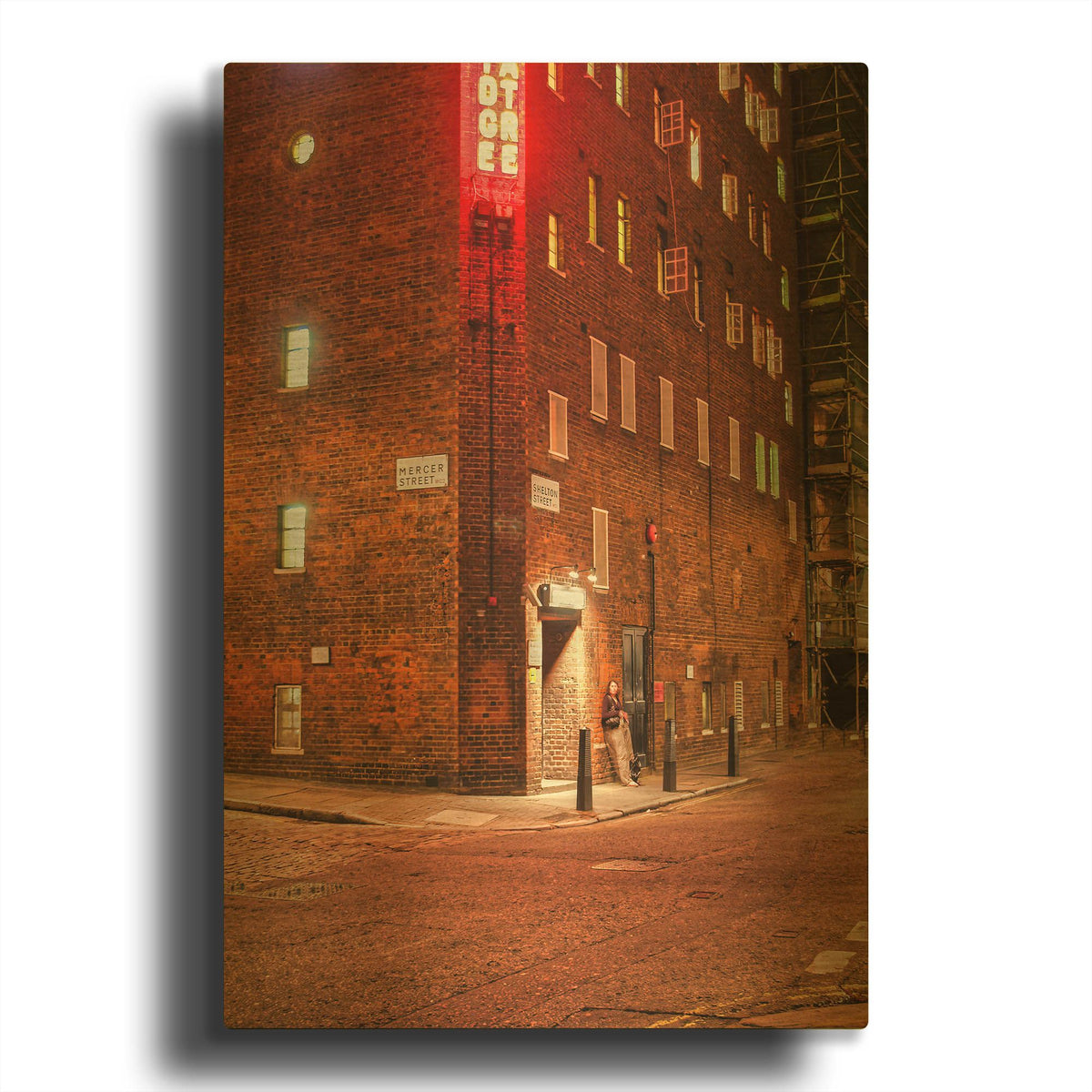 'Shelton Street' By Mark A Paulda Gold Metal Wall Art