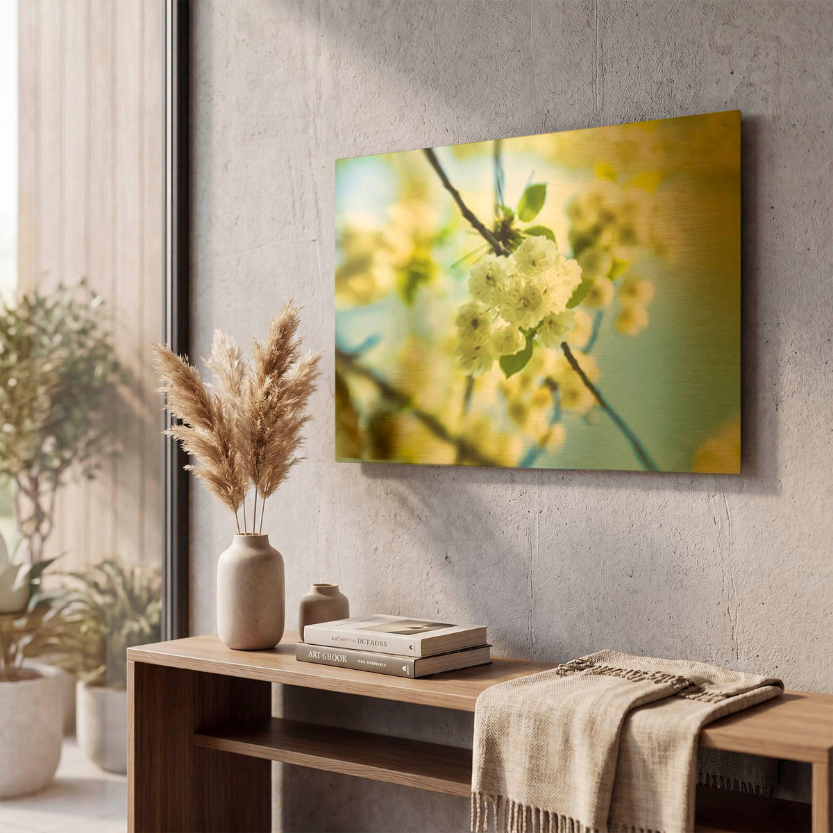 'Spring Flowers' By Mark A Paulda Gold Metal Wall Art