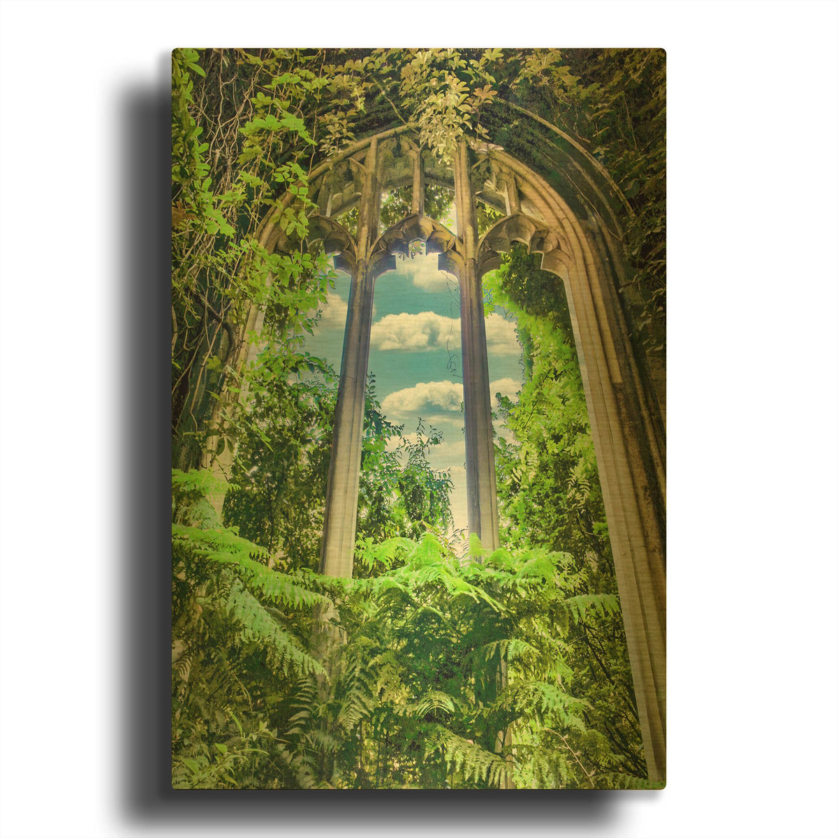 'St Dunstan In The East Afternoon' By Mark A Paulda Gold Metal Wall Art