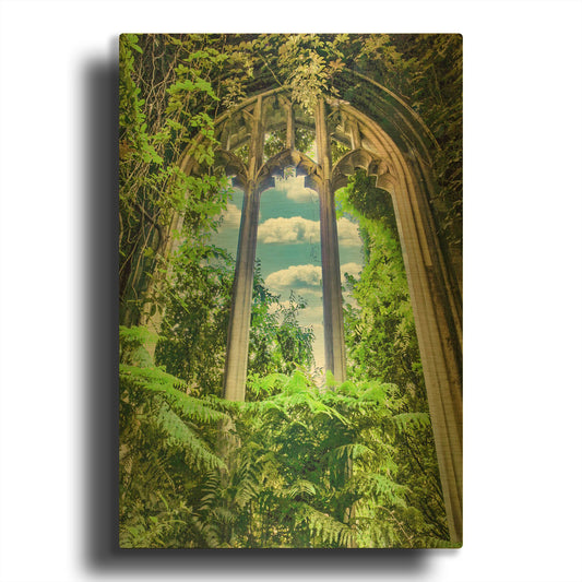 'St Dunstan In The East Afternoon' By Mark A Paulda Gold Metal Wall Art