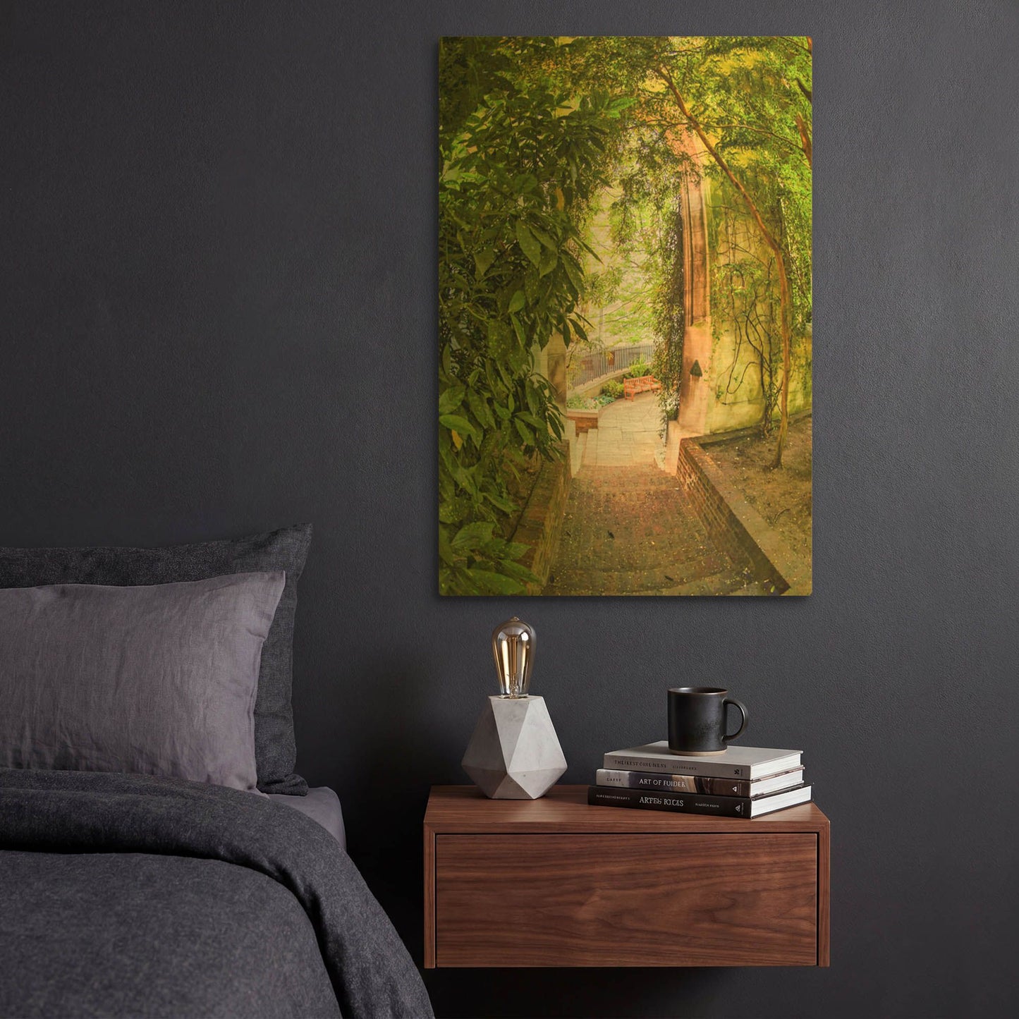 'Step Into St Dunstan In The East' By Mark A Paulda Gold Metal Wall Art