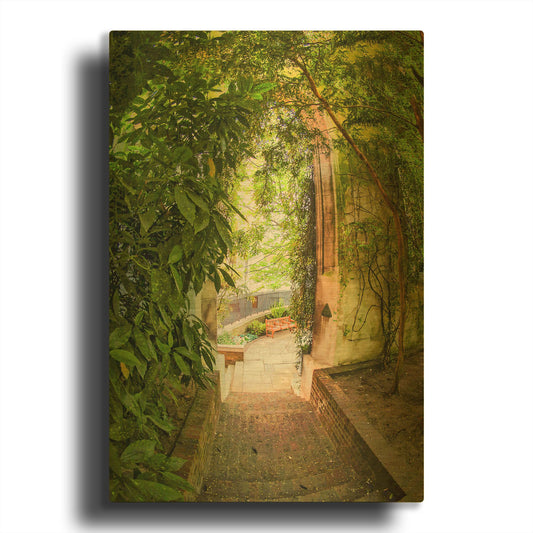 'Step Into St Dunstan In The East' By Mark A Paulda Gold Metal Wall Art