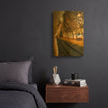 'Victoria Embankment Glow' By Mark A Paulda Gold Metal Wall Art