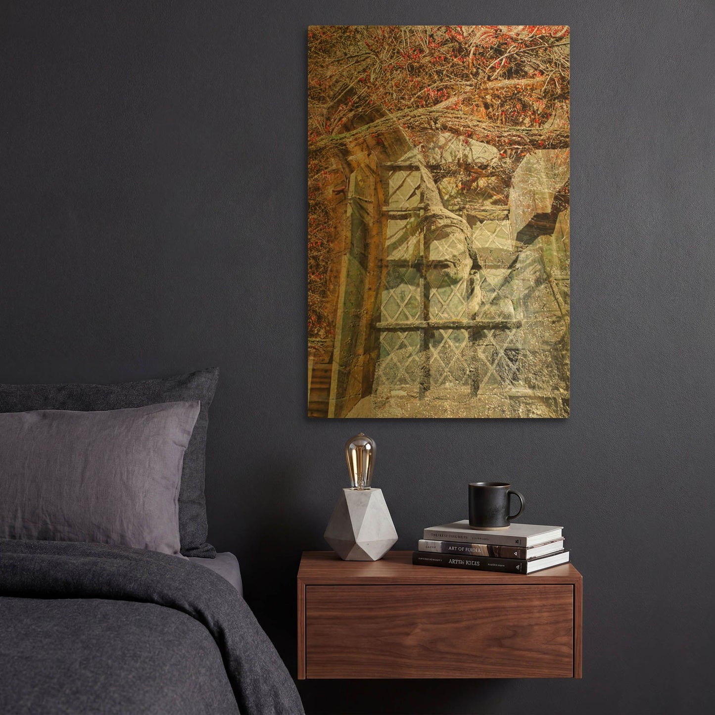 'Westminster Double Exposure' By Mark A Paulda Gold Metal Wall Art