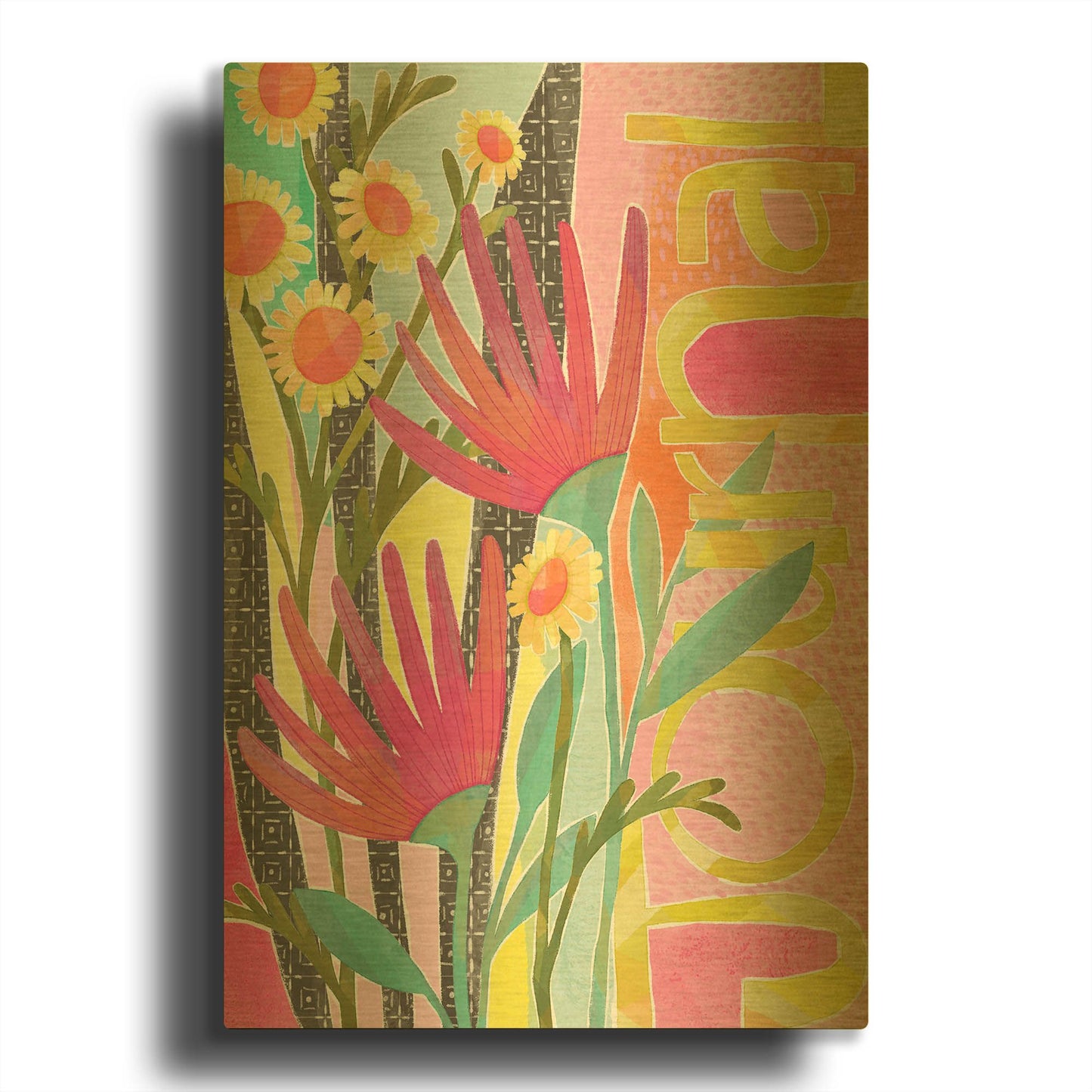 'Journal' By Michal Loren Art Gold Metal Wall Art