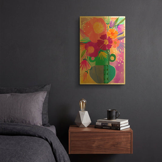 'Radiant Arrangement' By Michal Loren Art Gold Metal Wall Art
