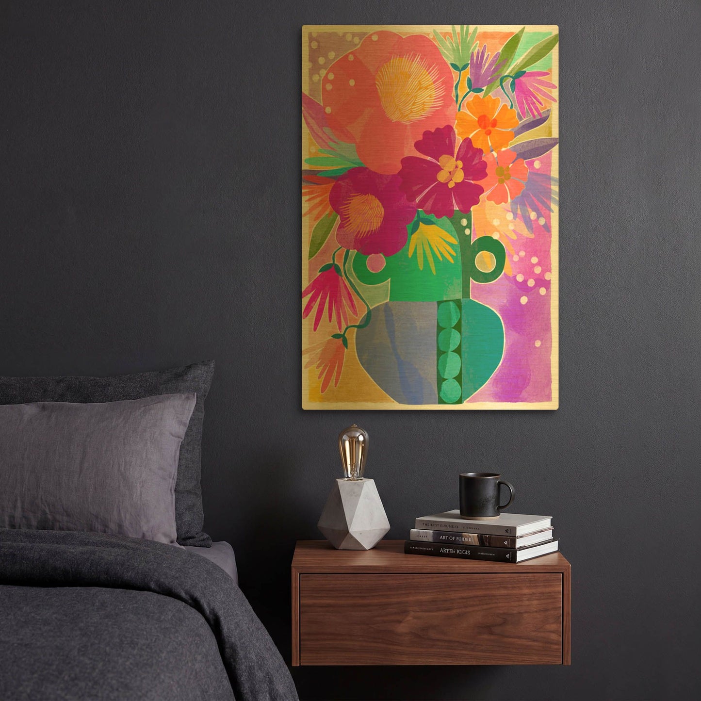 'Radiant Arrangement' By Michal Loren Art Gold Metal Wall Art