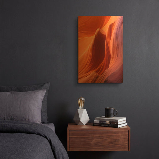 'Antelope Closeup 0001' By Mike Jones Gold Metal Wall Art