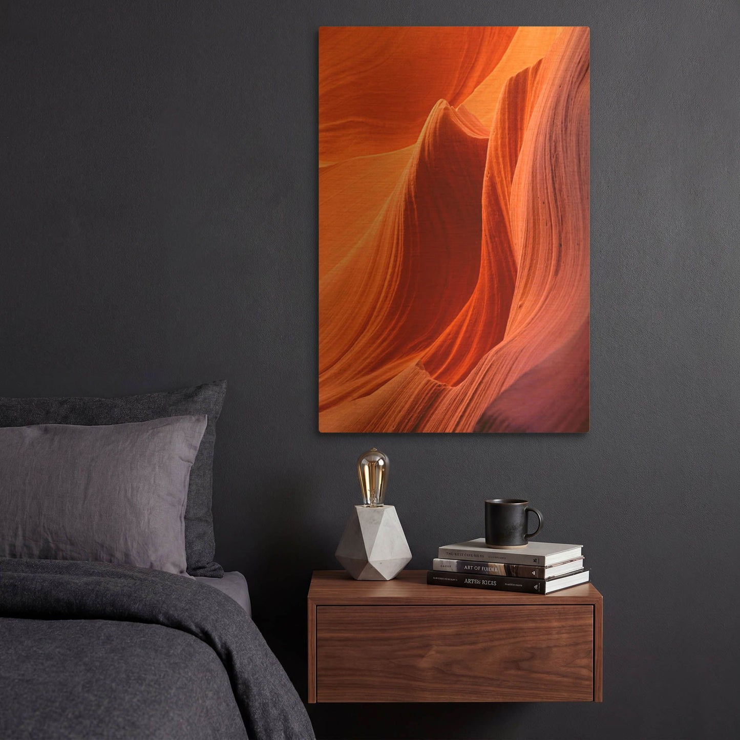 'Antelope Closeup 0001' By Mike Jones Gold Metal Wall Art
