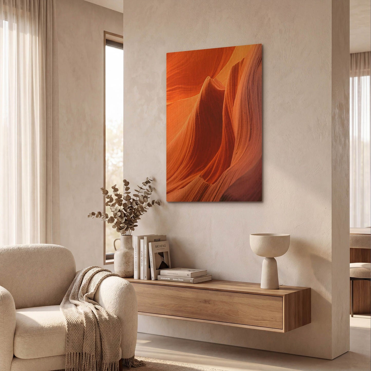 'Antelope Closeup 0001' By Mike Jones Gold Metal Wall Art