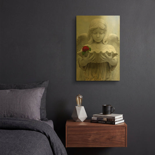 'Bonaventure Bowl 2417' By Mike Jones Gold Metal Wall Art