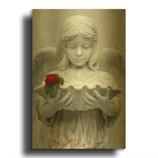 'Bonaventure Bowl 2417' By Mike Jones Gold Metal Wall Art