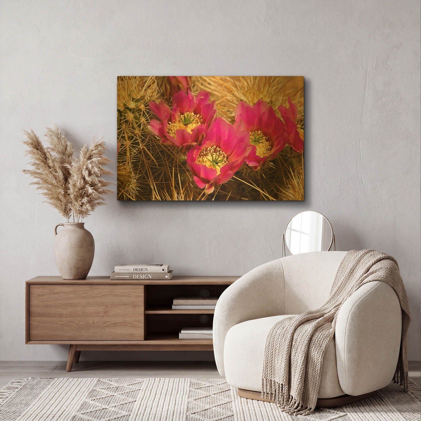 'Hedgehog Blooms Az 7131' By Mike Jones Gold Metal Wall Art