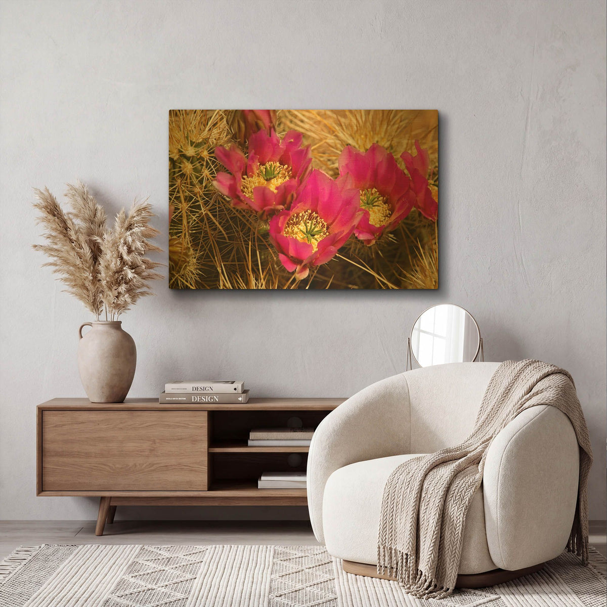 'Hedgehog Blooms Az 7131' By Mike Jones Gold Metal Wall Art